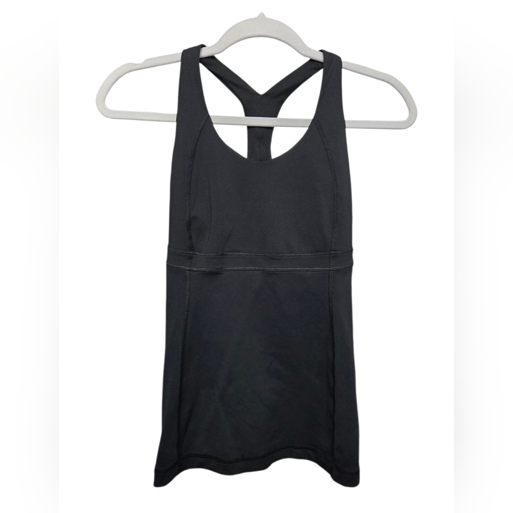 Lululemom Racerback Athletic Tank Sz 4 (Tag Missing) 13-14" PTP, 23" Length